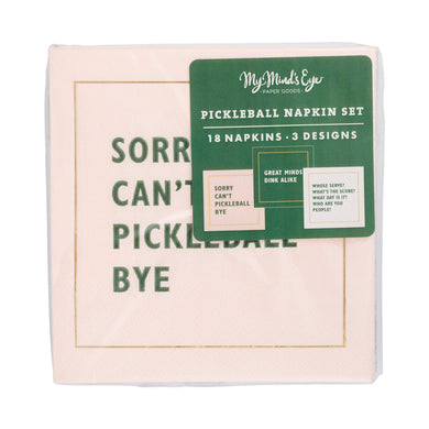 PCK1036 - Pickleball Sayings Paper Cocktail Napkin Set