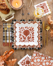 FAL1343 - Black Fall Plaid 10" Plate