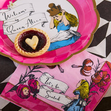 Alice in Wonderland Bright Pink Paper Napkins - 20 Pack, Tea Party