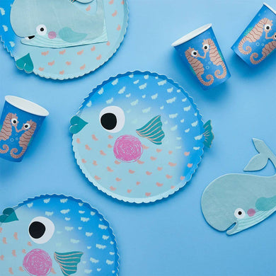 Puffer Fish Paper Plates (8 ct.)