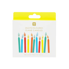 Colored Flame Birthday Candles | 12 Pack | Cake Supplies |