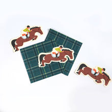 Horse Plaid Party Napkins (8x8in, qty 20)