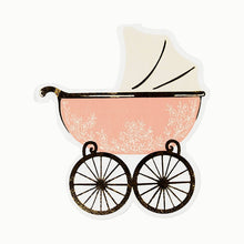 Pink Baby Carriage Beverage Napkins (16 ct.)
