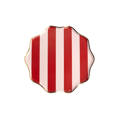 Holiday Stripes Dinner Paper Plates (8 ct.)