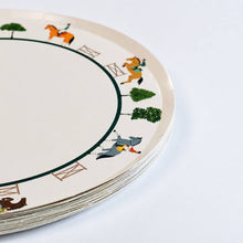 Equestrian Horse Riding Paper Dinner Plates (9in, qty 12)