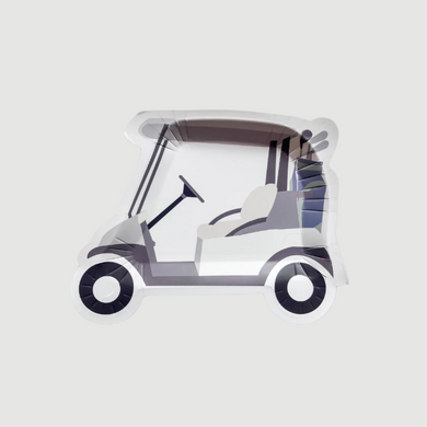 Golf Cart Paper Party Plates (12 ct.)