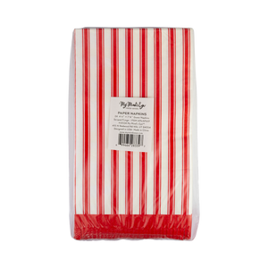 Striped Fringe Guest Towel Dinner Napkins (24 ct.)