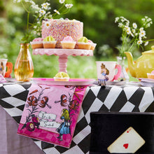 Alice in Wonderland Bright Pink Paper Napkins - 20 Pack, Tea Party