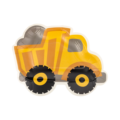 Construction Dump Truck Shaped Plates (8 ct.)