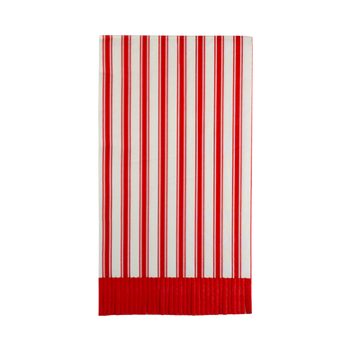Striped Fringe Guest Towel Dinner Napkins (24 ct.)