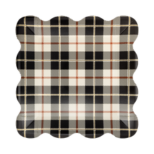 FAL1343 - Black Fall Plaid 10" Plate