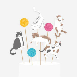 Cat Cake Toppers (8 ct.) by My Little Day  3700690814211 