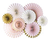 Paper Love Princess Party Fans (double sided)