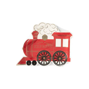 North Pole Express Train Shaped Plate ( 8 ct.) by my minds eye  699464260435 