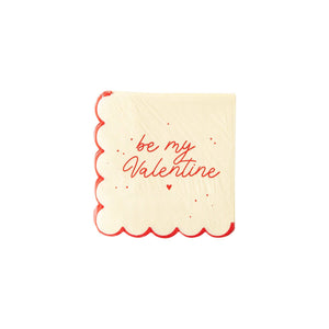 Be My Valentine Scallop Cocktail Napkins (24 ct.) by My Mind’s Eye  699464258388 