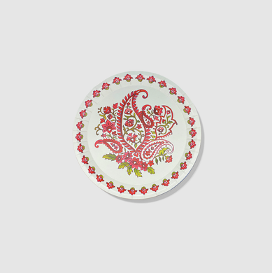 Festive Paisley Small Plates (10 per pack)