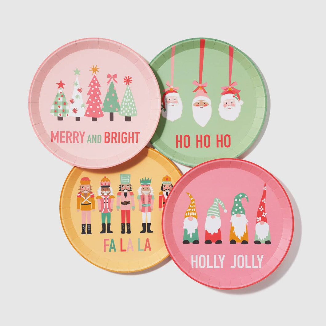 Christmas Characters Large Plates (10 Per Pack)