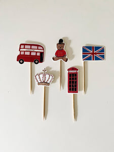 London Cupcake Toppers (10 ct.)