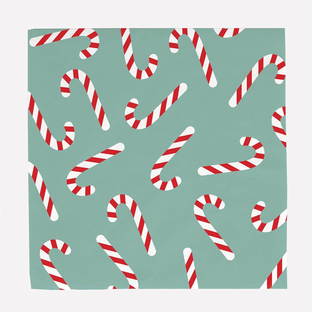 Christmas Candy Cane Napkins ( 20 ct.)