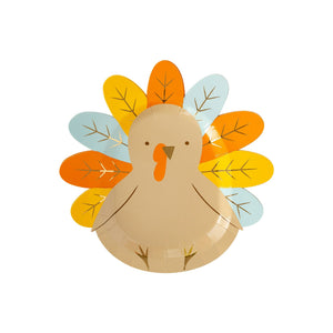 Harvest Turkey Shaped Plates ( 8 ct.)