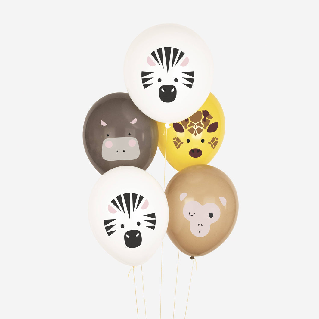 Mini Safari Balloons (5 ct.)