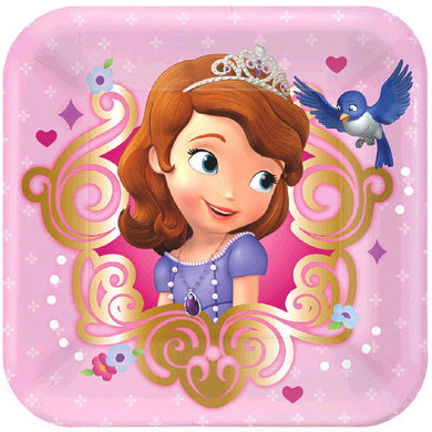 Disney Sophia the First Square Plates