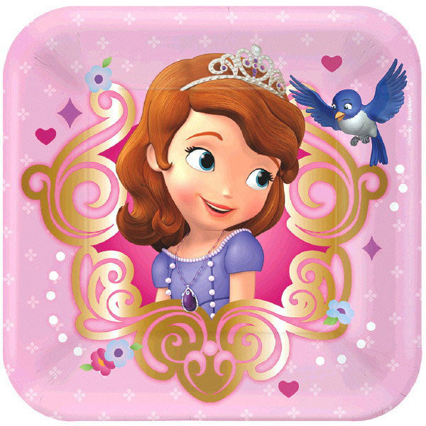 Disney Sophia the First Square Plates