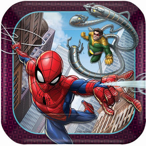 SpiderMan Square Plate by amscan  013051757441 
