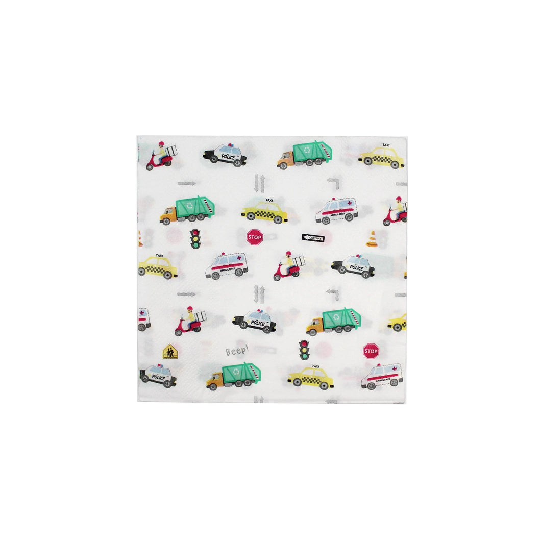 Transportation Napkins, (24 ct.)