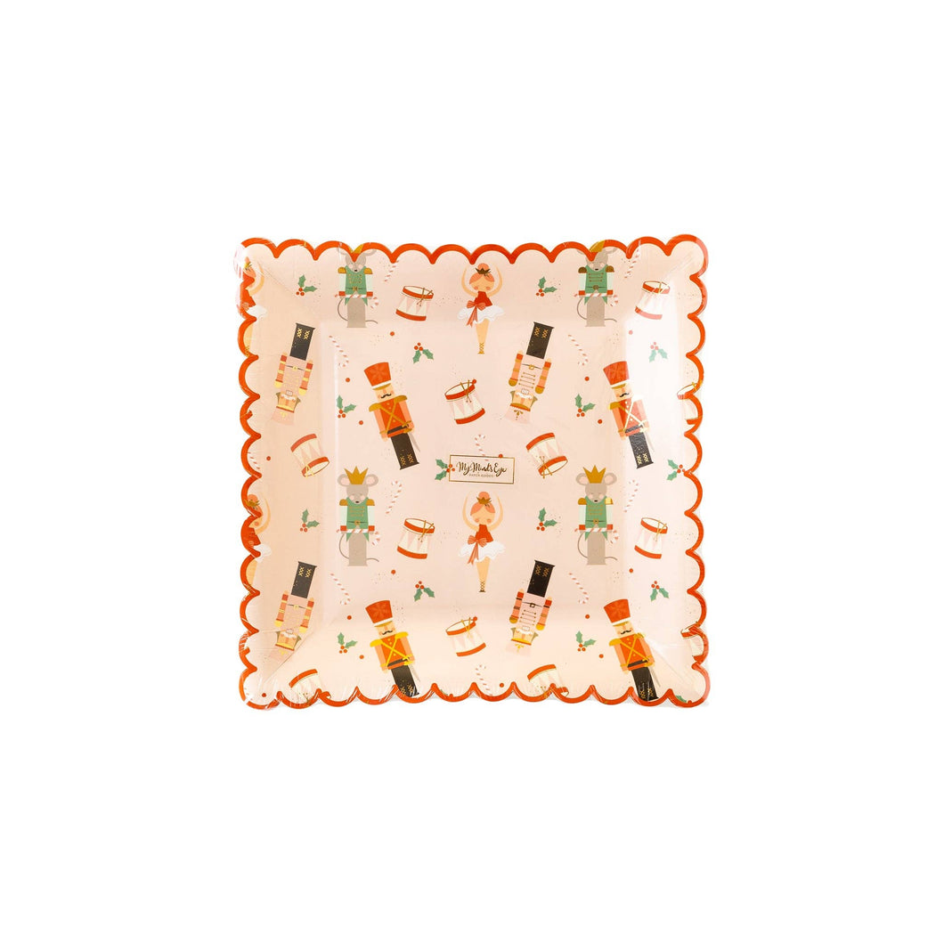 Nutcracker Sweet Scallop Plates (8 ct.)