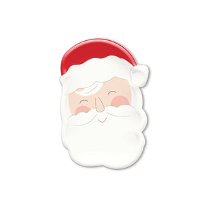 Smiling Santa Shaped Paper Plates ( 8 ct.)