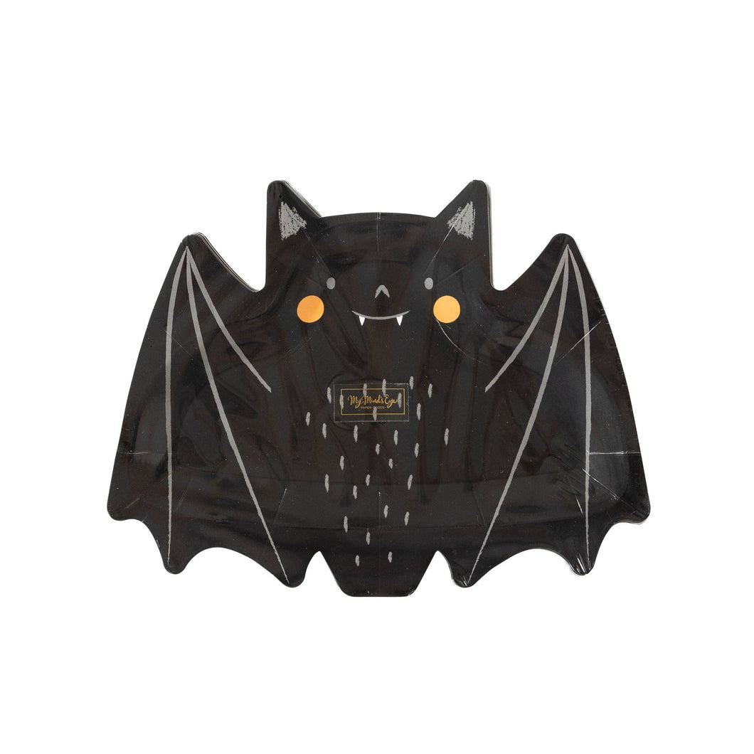 Bat Shaped Halloween Plates ( 8 ct. )