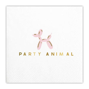 Party Animal Balloon Dog Foil Beverage Napkins ( 20 ct.) by Slant Collections by Creative Brands  195002315297 