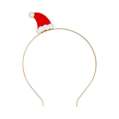 The must-have headband for festive gatherings! Wear this metal alloy headband with enamel Santa hat for office parties, Friendsmas or even on Christmas Day. Ideal for celebrating with the loved ones in your life during the festive season!!
