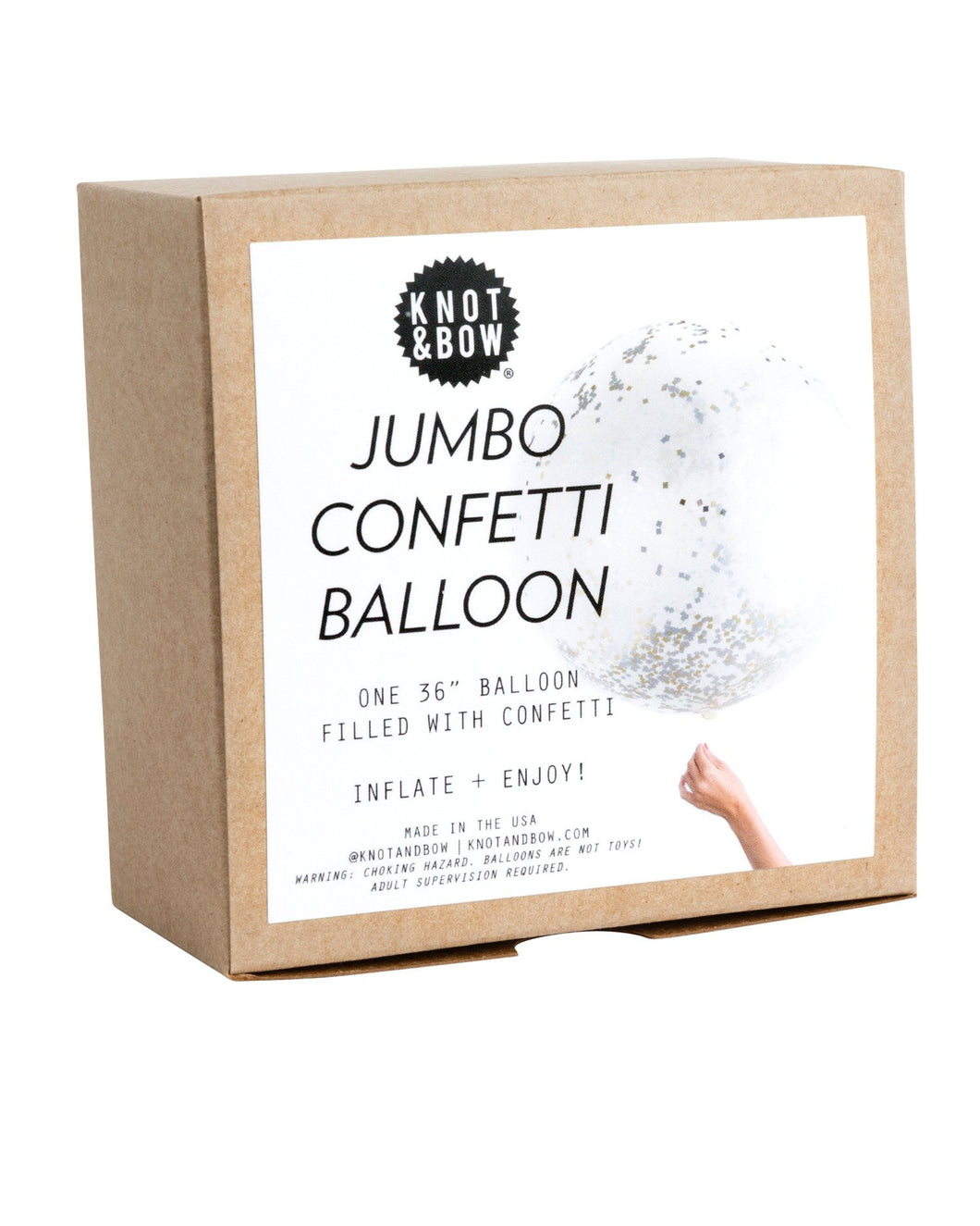 Jumbo Confetti Metallic Balloon