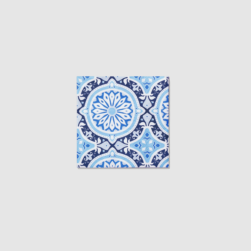 Inspired by Italian tiles, perfect for your next event. These ornately patterned napkins are a modern crowd-pleaser with old-world flair. Includes 25 napkins.  5