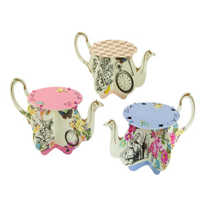 Truly Alice Teapot Cupcake Stands by Talking Tables  5052714054515 