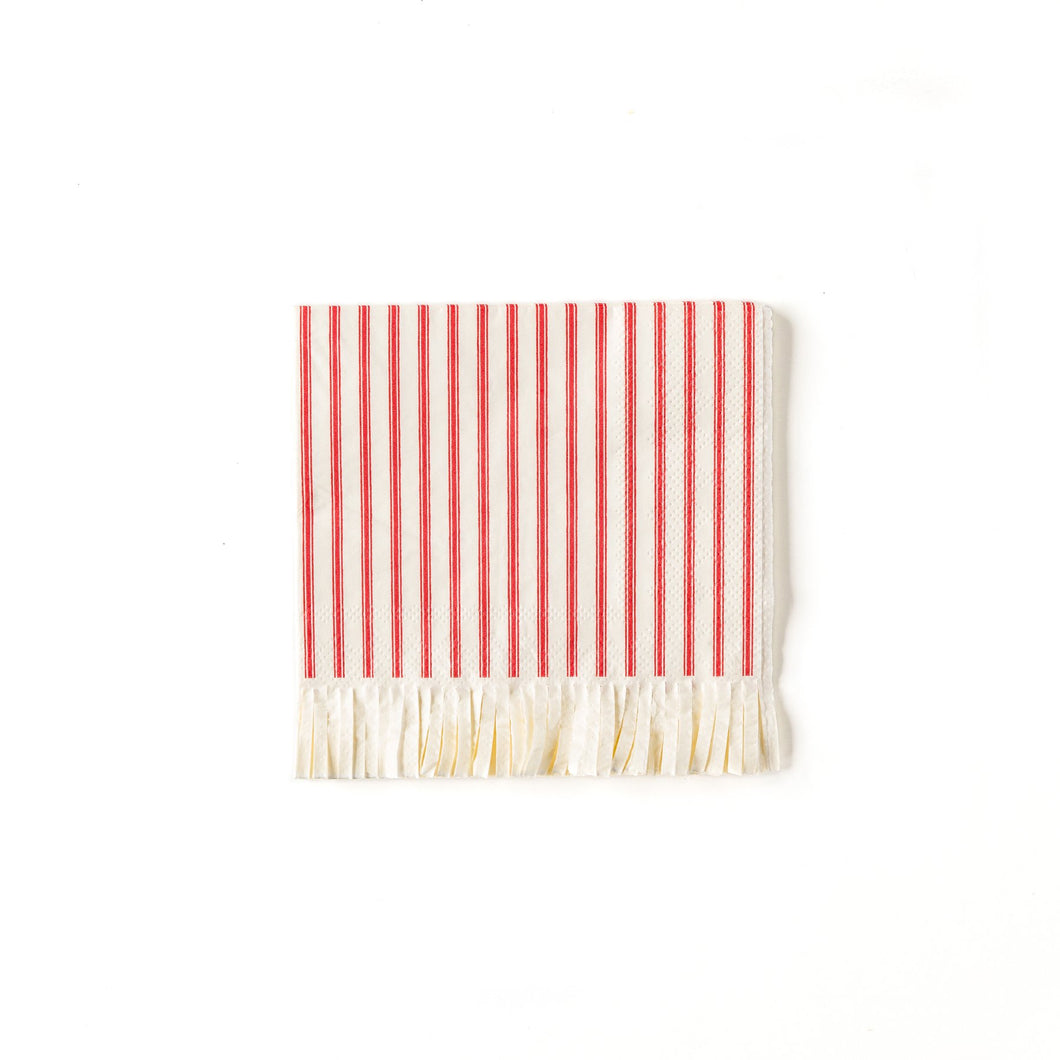 Make spirits perfectly bright at your next holiday cocktail party by including these festive fringed napkins. From office Christmas parties to your hometown mingle, these striped napkins will add the perfect touch of cheer to your gathering. If you are planning to have delightful treats with your holiday cheer, make sure to put these napkins for a holly jolly spread!  • 5
