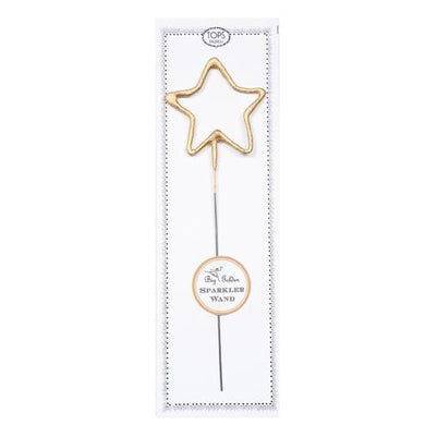 Big Golden Star Sparkler Candle Wand! From birthdays to graduation parties, anniversaries to New Year's Eve, celebrate any occasion with a shower of sparks. Add sparkle cards to a cake or any special dessert to celebrate birthdays, anniversaries, or any occasion. Great for gifts, wrapping embellishments, or party decor.  8