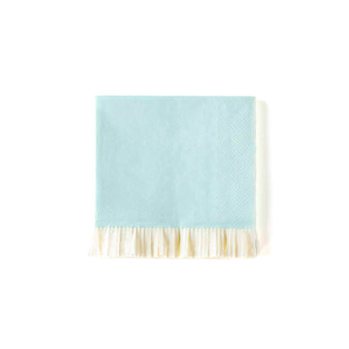 Baby Blue Fringe Napkins (cocktail)