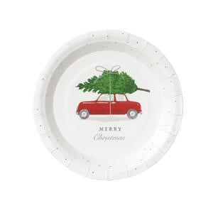 What better way to celebrate the holidays than with these adorable botanical car and tree plates! We all love the hunt for the perfect tree to bring home!  7 inches