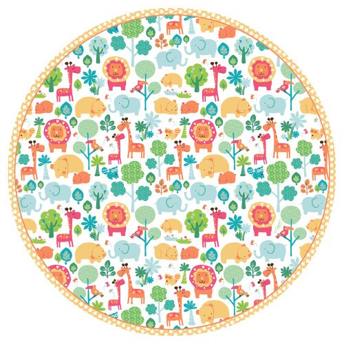 Celebrate your special day with Calico Zoo!  Pack of eight 8-inch paper salad/dessert plates Made of extra-sturdy paper printed with non-toxic, water-soluble dyes Beautiful decorative designed paper plate Disposability reduces clean-up time so you can enjoy more time with friends and family Made in the usa using environmentally-conscious raw materials