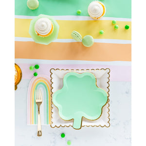 Pastel Clover Shaped Plates (8 ct.)