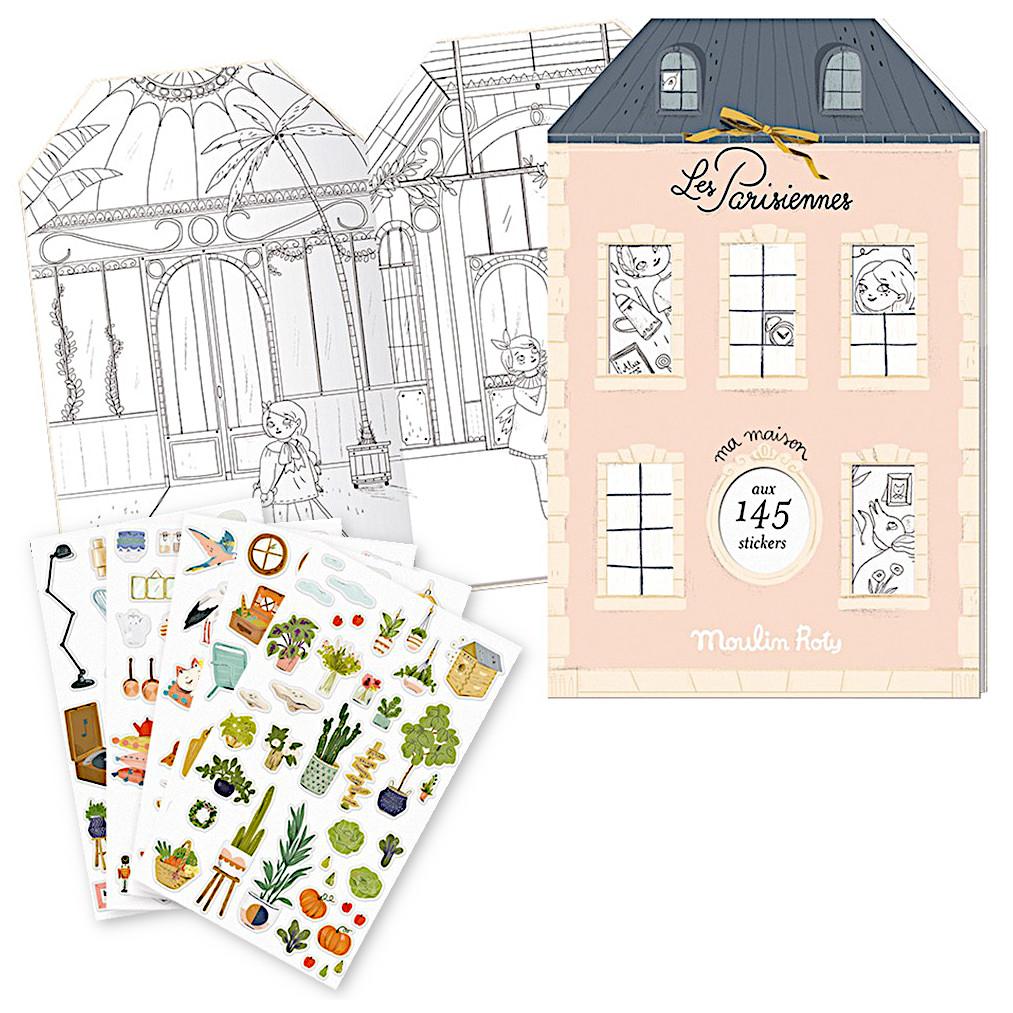 Parisiennes Coloring & Sticker Book