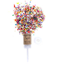 Dazzle the world in confetti with the original Push-Pop Confetti! Simply serve it like a volleyball, and experience our colorful, hand-mixed confetti as it floats down around you! It makes for the best photos and videos.    