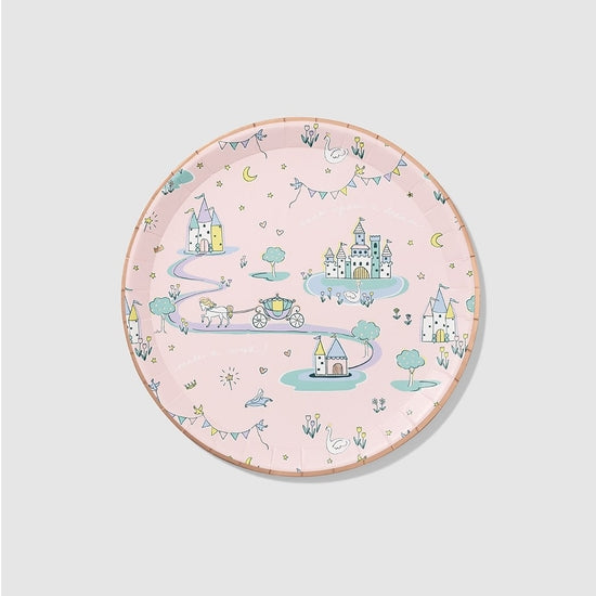 Every princess and prince needs a plate worthy of their royal status. These large plates can accommodate all kinds of yummy food and will make your guests feel like the main characters in a fairy tale.  Includes 10 plates  Details 9.25