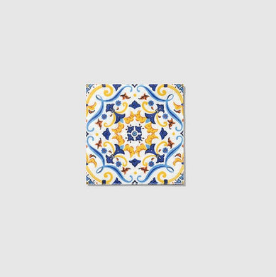 Inspired by summer on the Italian coast. Live the dolce vita with these perfect cocktail napkins.  9.25