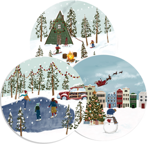 Winter Wonderland Large Plates (10 per pack)