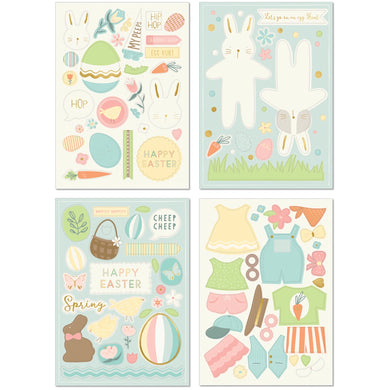Happy Easter Sticker Sheets ( 4 sticker sheets!)