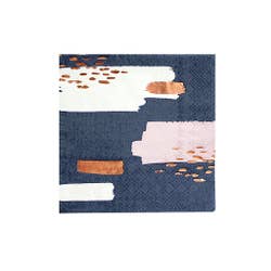 Enhance your cocktail bar and dessert station with our beautiful and bold abstract cocktail napkins!  Colors: Navy, white, pale pink, rose gold foil Cocktail napkins Paper Approx. 5